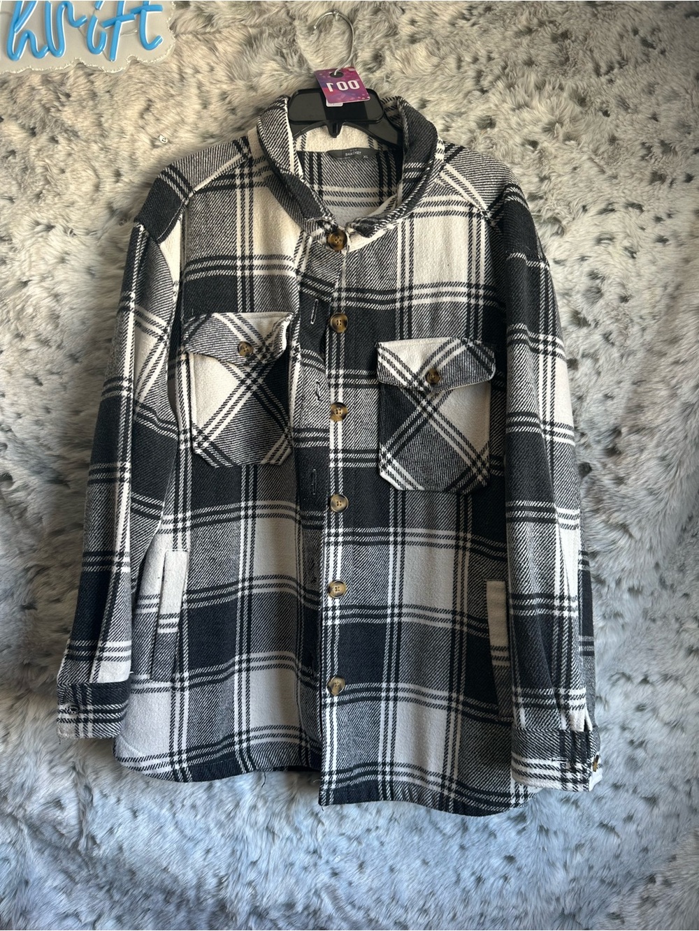 800. Plaid mens / women xl shacket. Euc